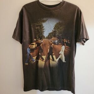 The Beatles 2005 Apple Corps Abbey Road T-Shirt Men's Size Medium Black 1999